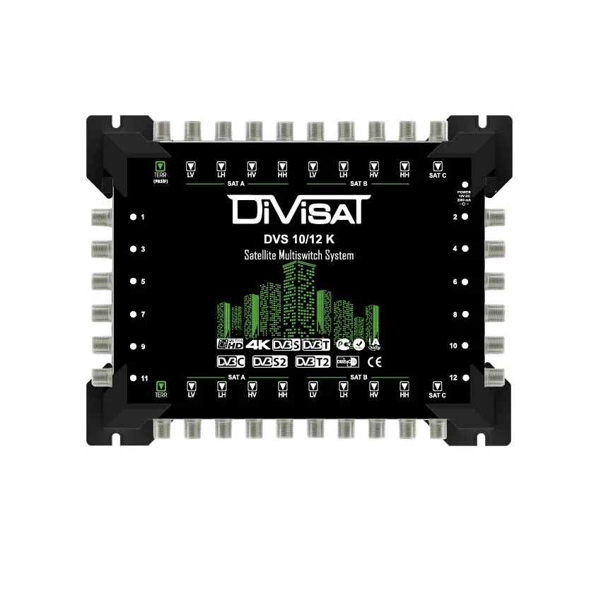 Divisat 10x12 Santral Multiswitch Sonlu / Kaskatlı