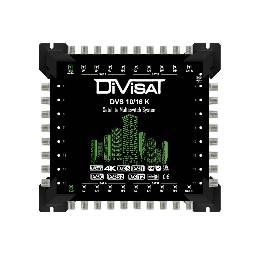Divisat 10x16 Santral Multiswitch Sonlu / Kaskatlı