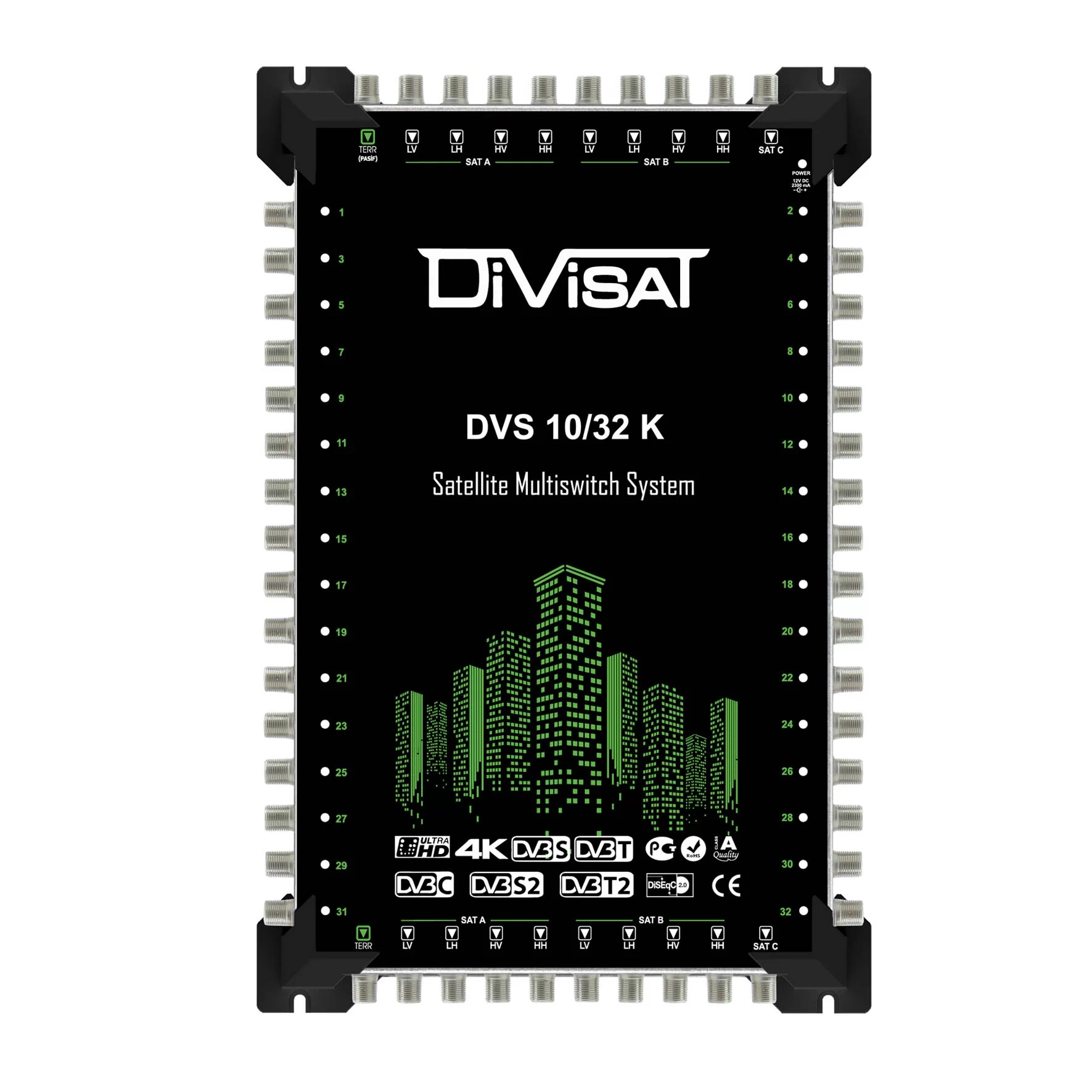 Divisat 10x32 Santral Multiswitch Sonlu / Kaskatlı