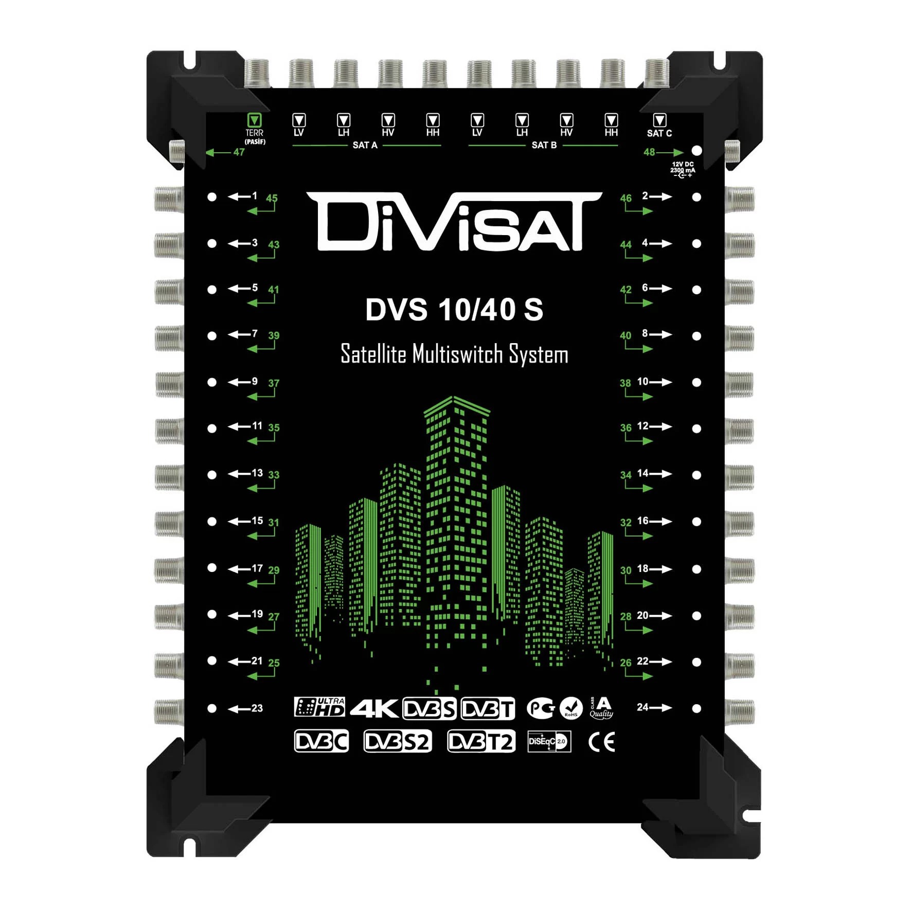 Divisat 10x40 Santral Multiswitch Sonlu / Kaskatlı