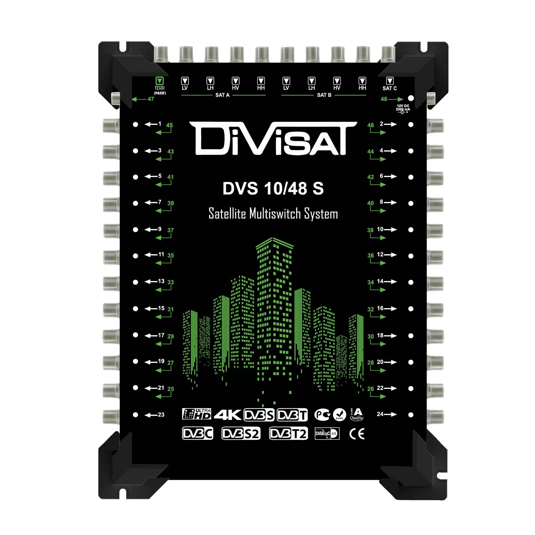 Divisat 10x48 Santral Multiswitch Sonlu