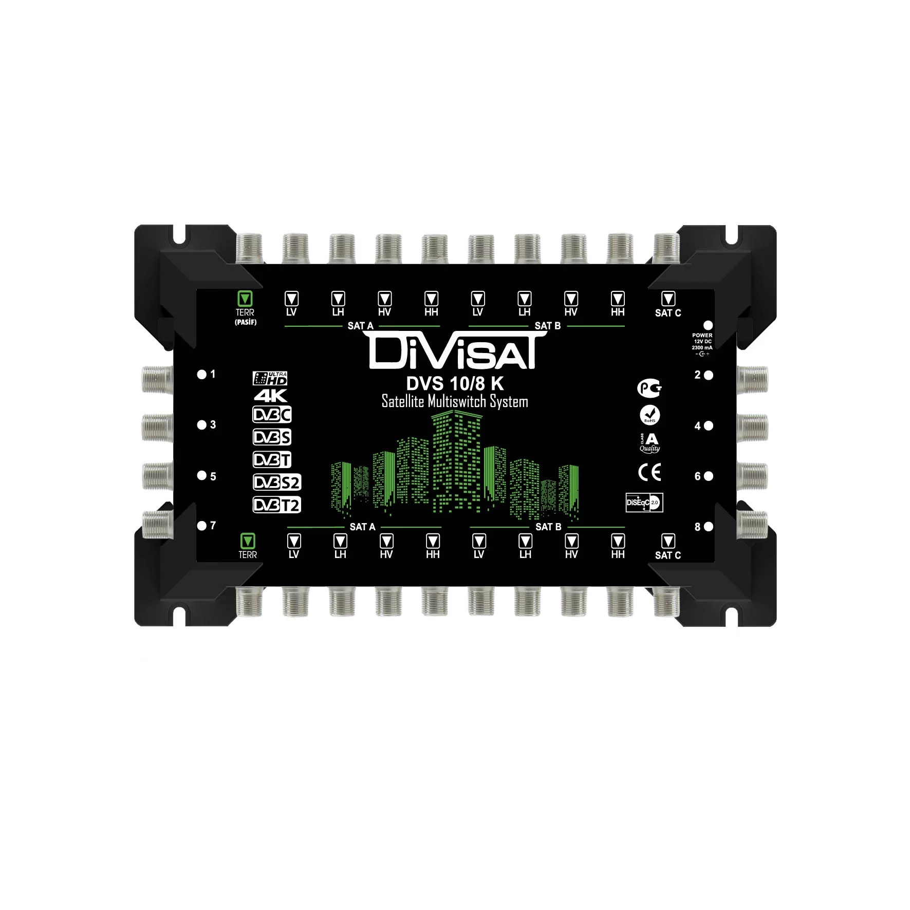 Divisat 10x8 Santral Multiswitch Sonlu / Kaskatlı