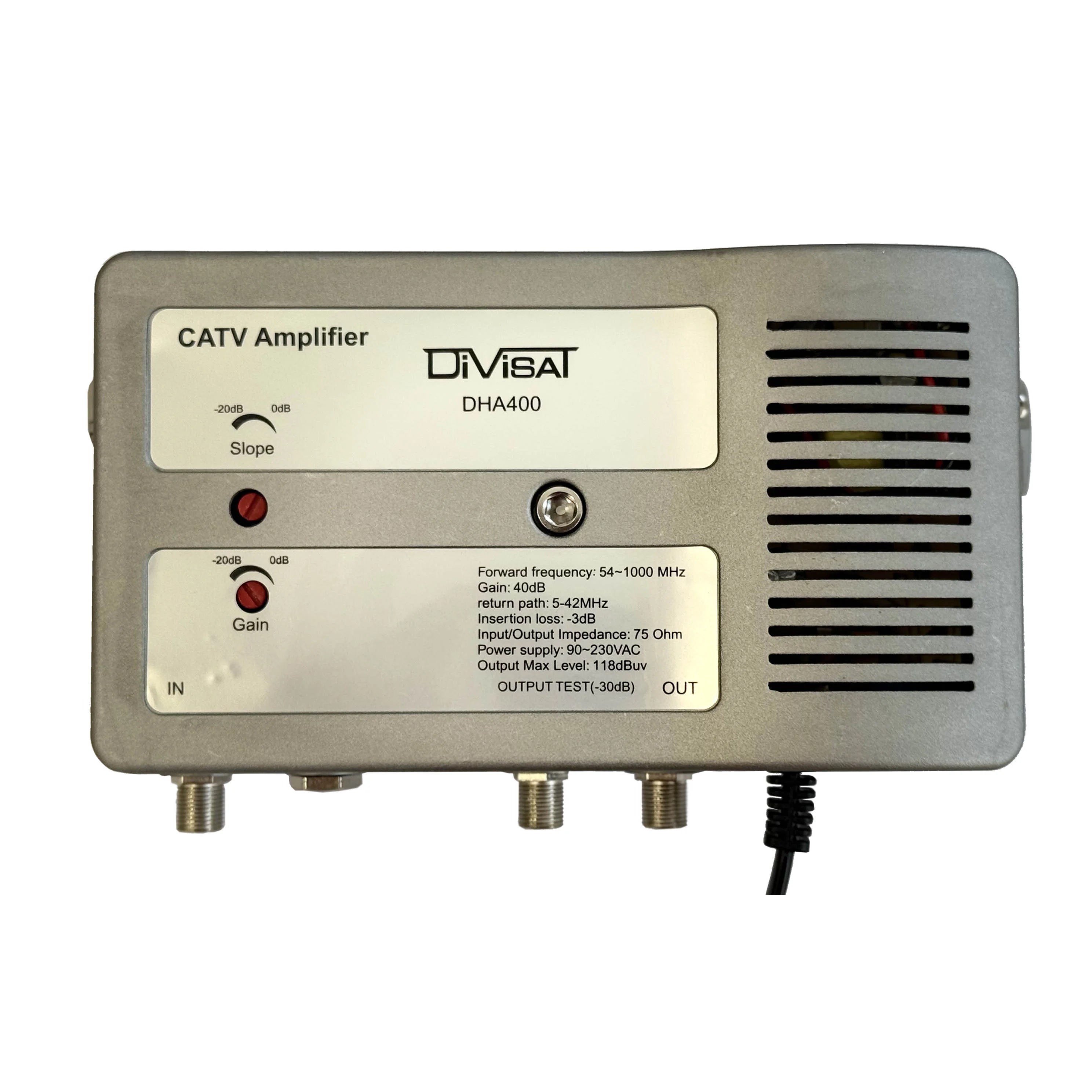DİVİSAT DHA 400 Hat Yükseltici Amplifier (40dB) - Zamak Kasa