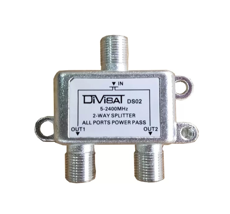 Divisat DS-02 1/2 Splitter 5-2400 1 Giriş 2 Çıkış Splitter Bölücü