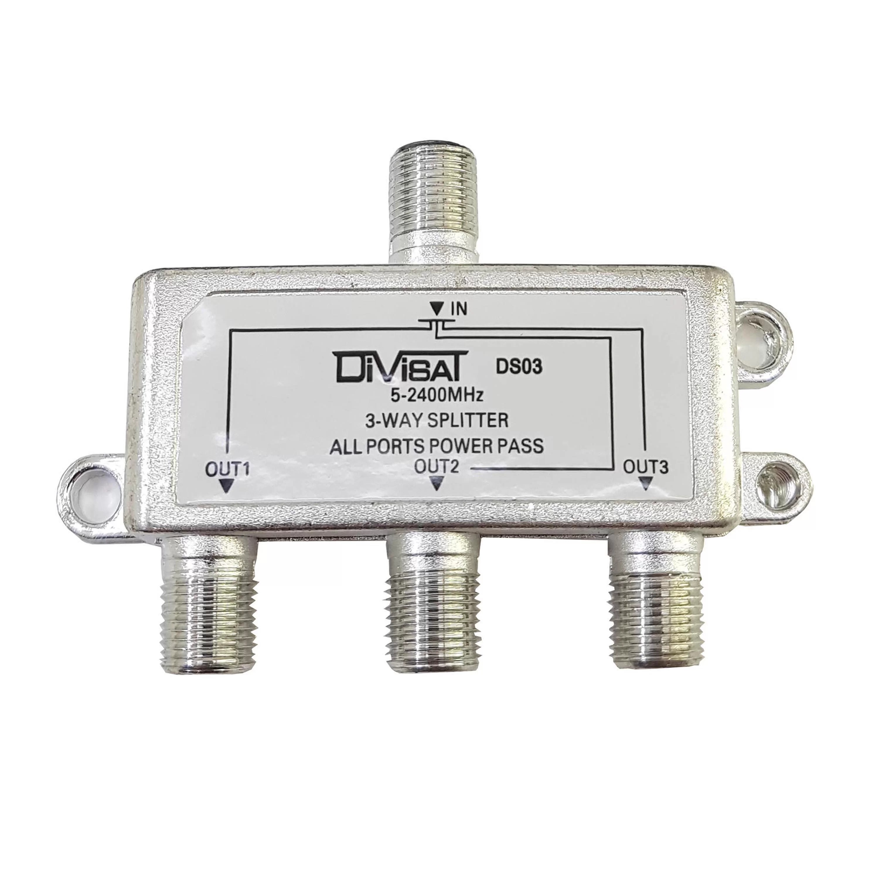 Divisat DS-03 1/3 Splitter 5-2400 1 Giriş 3 Çıkış Bölücü