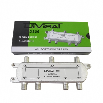 Divisat DS-06 1/6 Splitter 5-2400 1 Giriş 6 Çıkış Bölücü