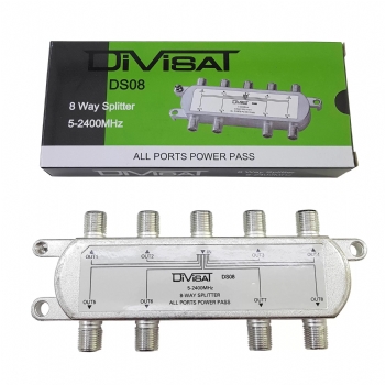 Divisat DS-08 1/8 Splitter 5-2400 1 Giriş 8 Çıkış Bölücü